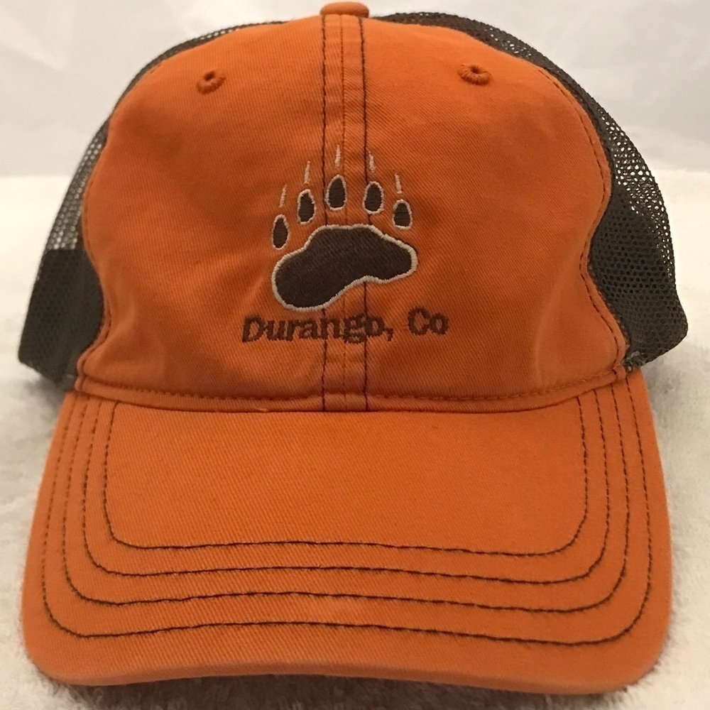 Richardson - Durango, Co Adjustable Orange & Grey SnapBack Travel / Baseball Cap